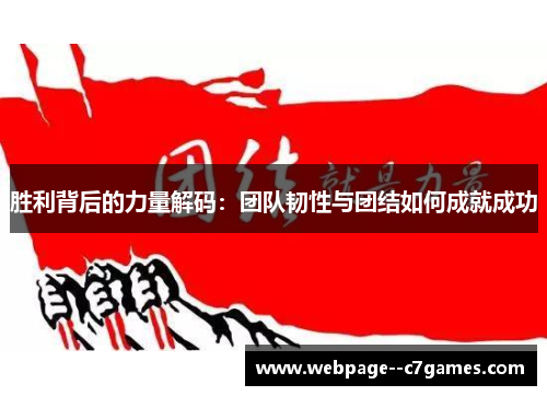 胜利背后的力量解码：团队韧性与团结如何成就成功